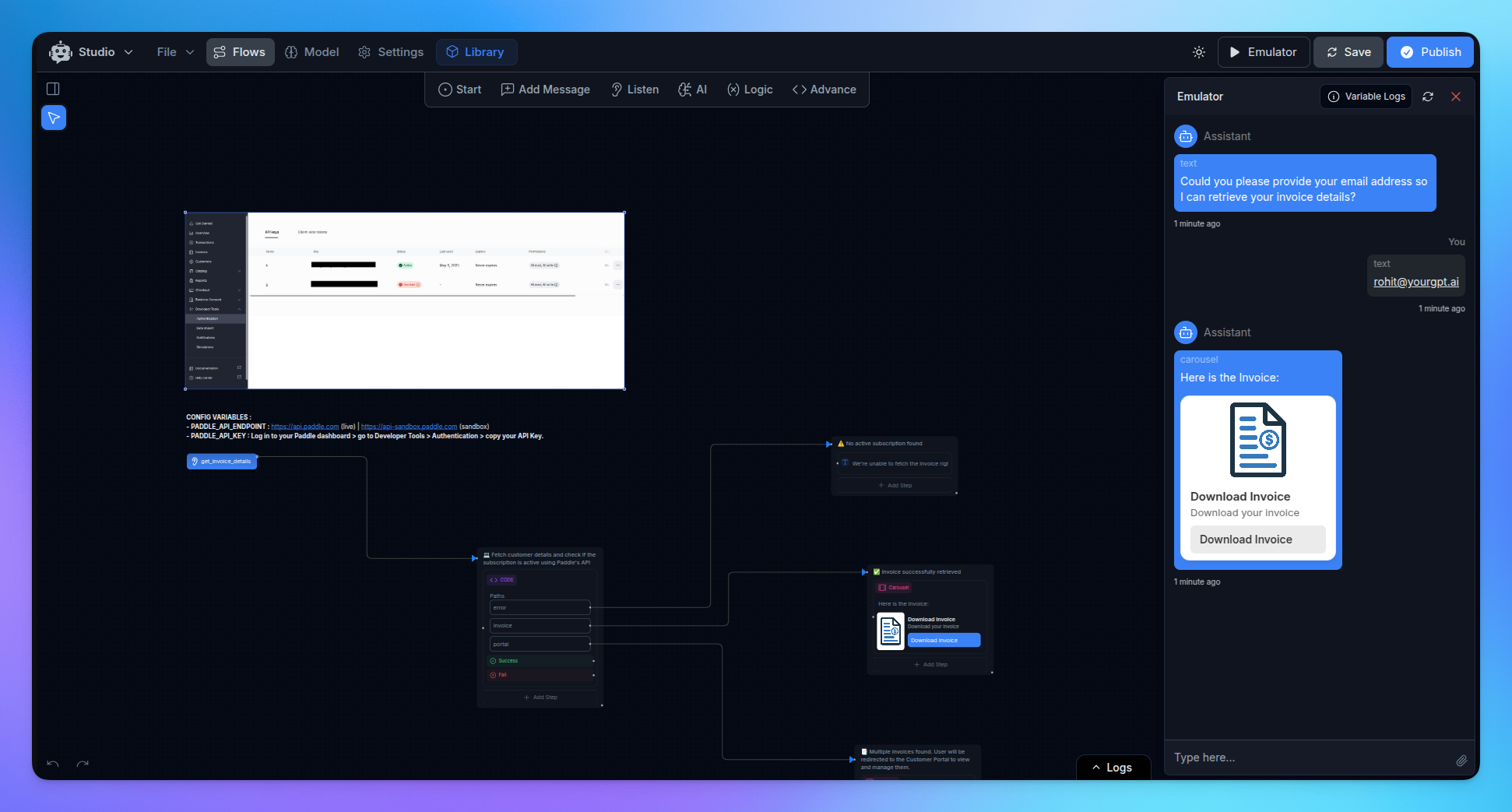 Paddle Integration with AI Agent - Template Library